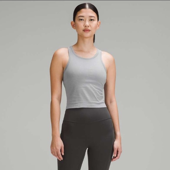 Lululemon | Ebb To Street Crop Tank Rhino Grey - Picture 2 of 6